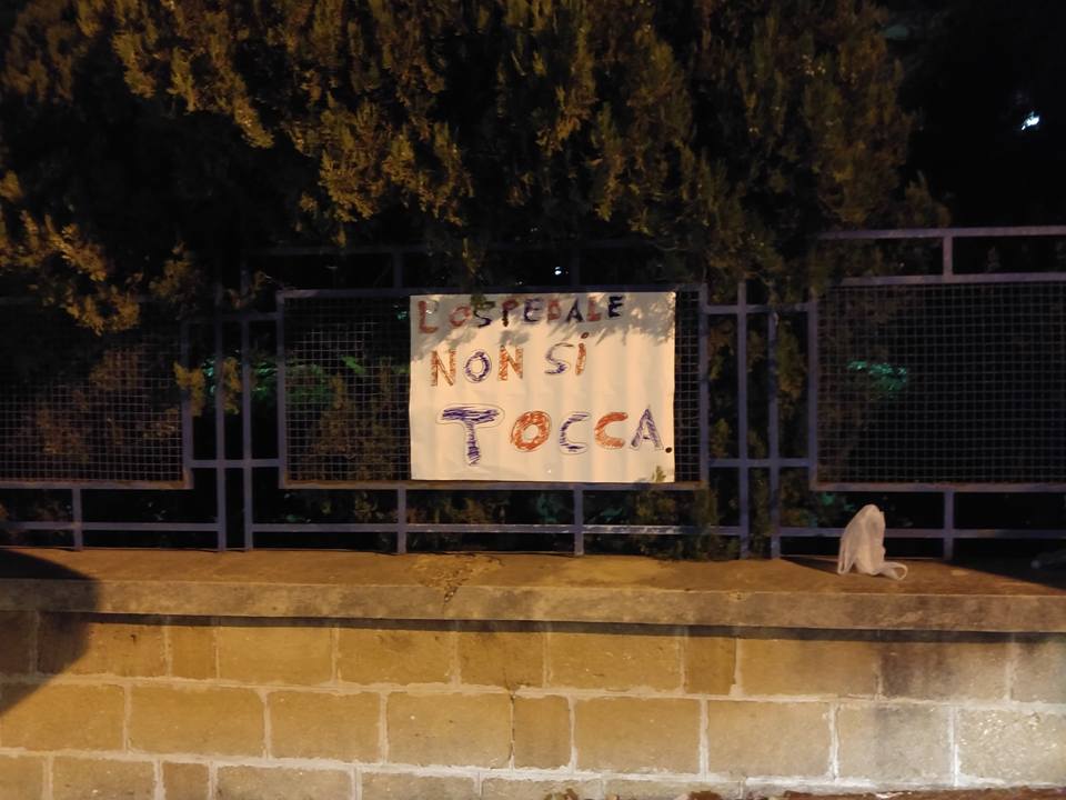 protesta ospedale