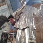 San Francesco de Geronimo statua argento 3