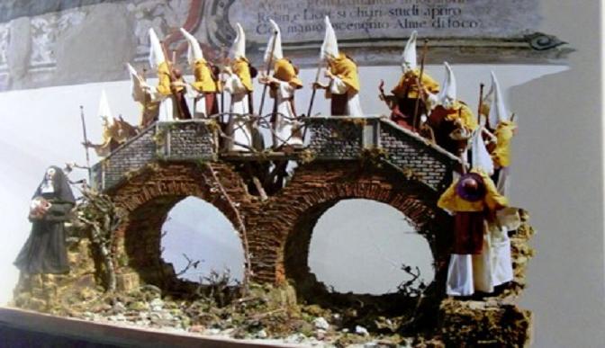 ponte dei carmelitani nel presepe con la princ.ssa Cicinelli