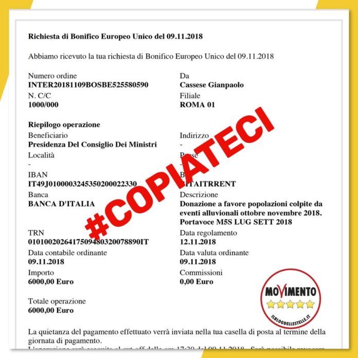 cassese stipendio