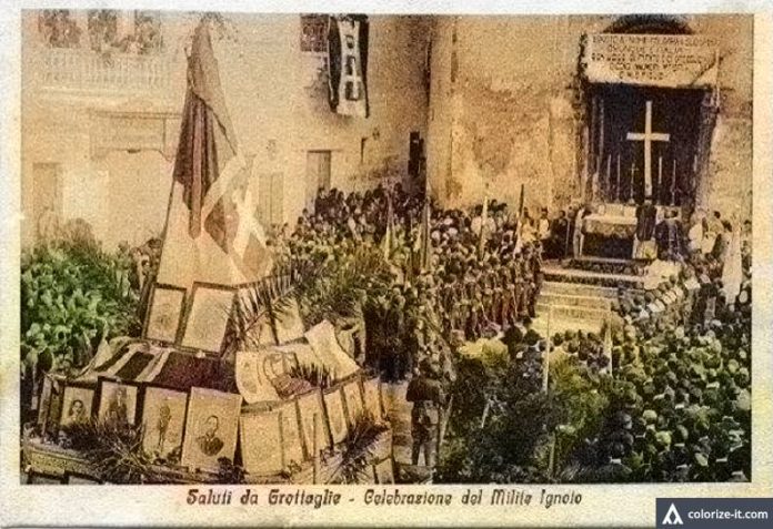 milite ignoto cartolina