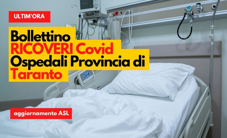 Bollettino RICOVERI Covid Ospedali Provincia di Taranto-2