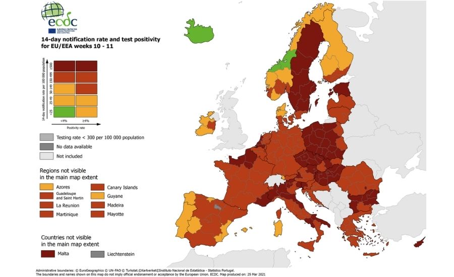 covid mappa ue