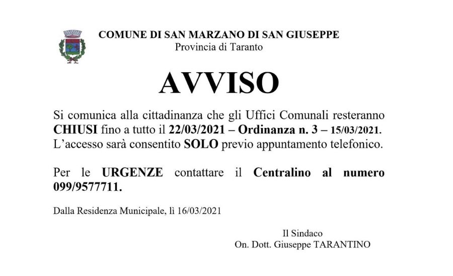 covid San Marzano