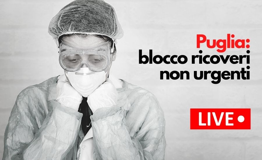puglia blocco ricoveri