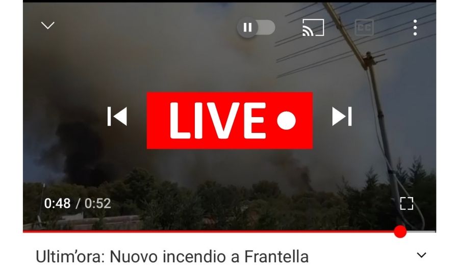 Incendio pineta Grottaglie