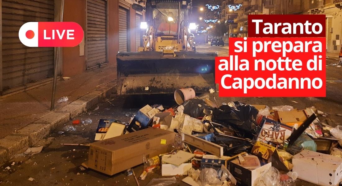 rifiuti capodanno Taranto