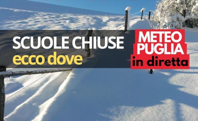 NEVE PUGLIA scuole chiuse