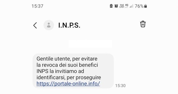 sms inps